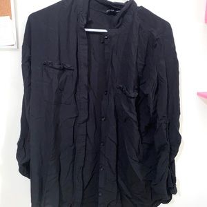 black button up dress shirt
